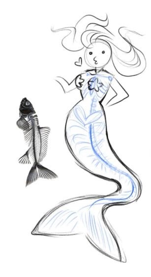 If mermaids were real, would they be fish people or just another kind of marine mammal?