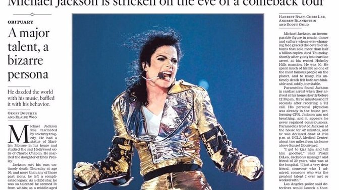Where were you on June 25th, 2009 when you heard the news of Michael Jackson’s passing? How did you hear about it?