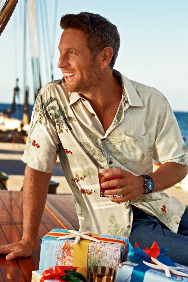 I would likely put on one of Tommy B's shirts and either dressier jeans or khaki's.
