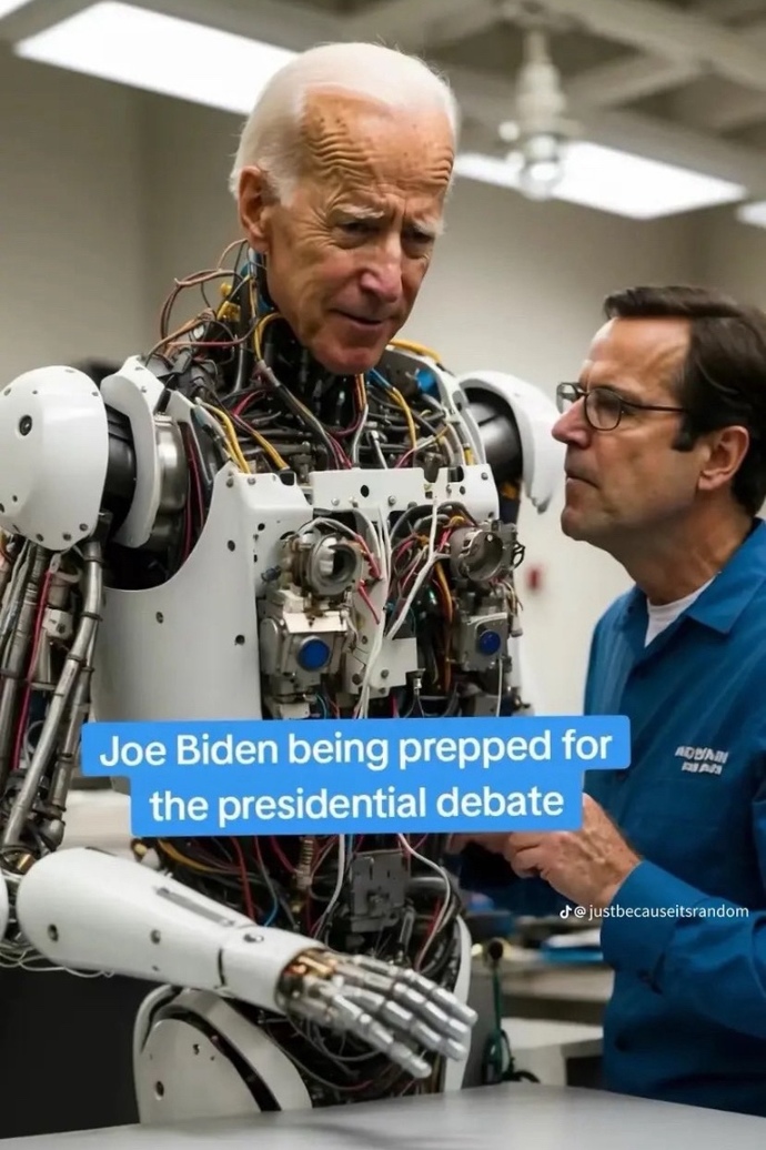 Will the real Joe Biden show up for the debate tonight or will it be an imposter?