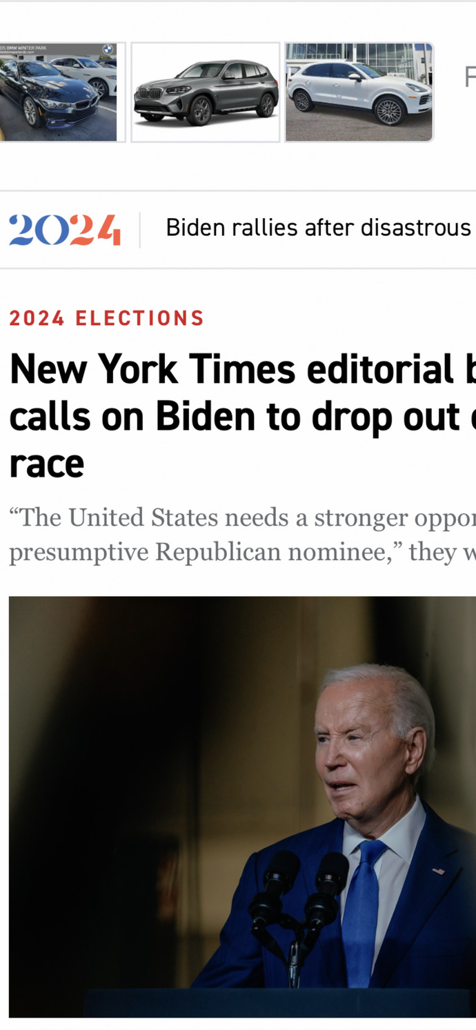 Should President Biden run for president in November 2024?