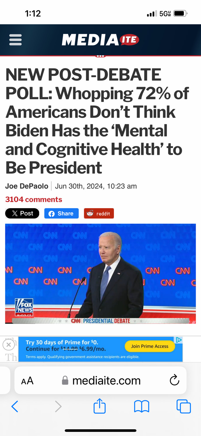 Why did Joe Biden pick 9PM to have the debate?