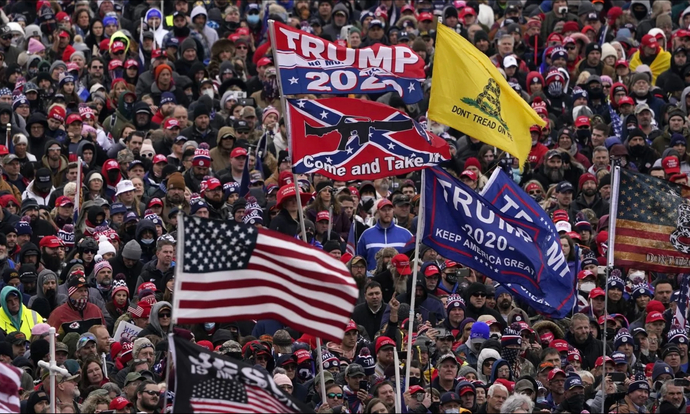 Why do Nazi and Confederate flags show up together?