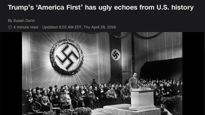 Why do Nazi and Confederate flags show up together?