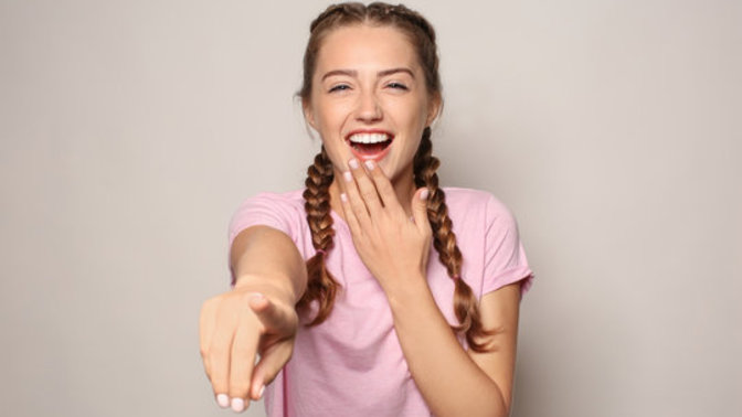 What are you doing if a woman walks up to you eyes you up and down and starts laughing?