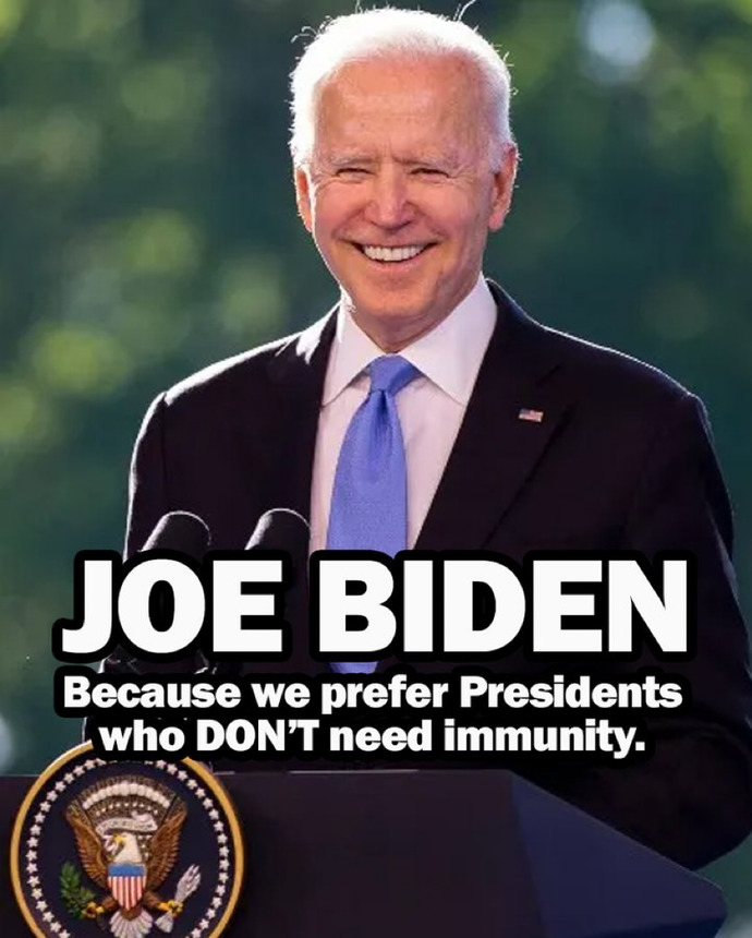 Do you want a president who needs immunity from prosecution?