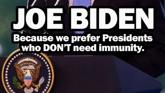 Do you want a president who needs immunity from prosecution?