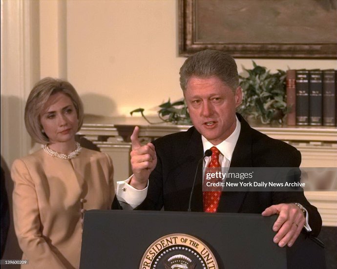 How come Bill Clinton could ravage Monica but they get on Trump for maybe doing it with a Ho?