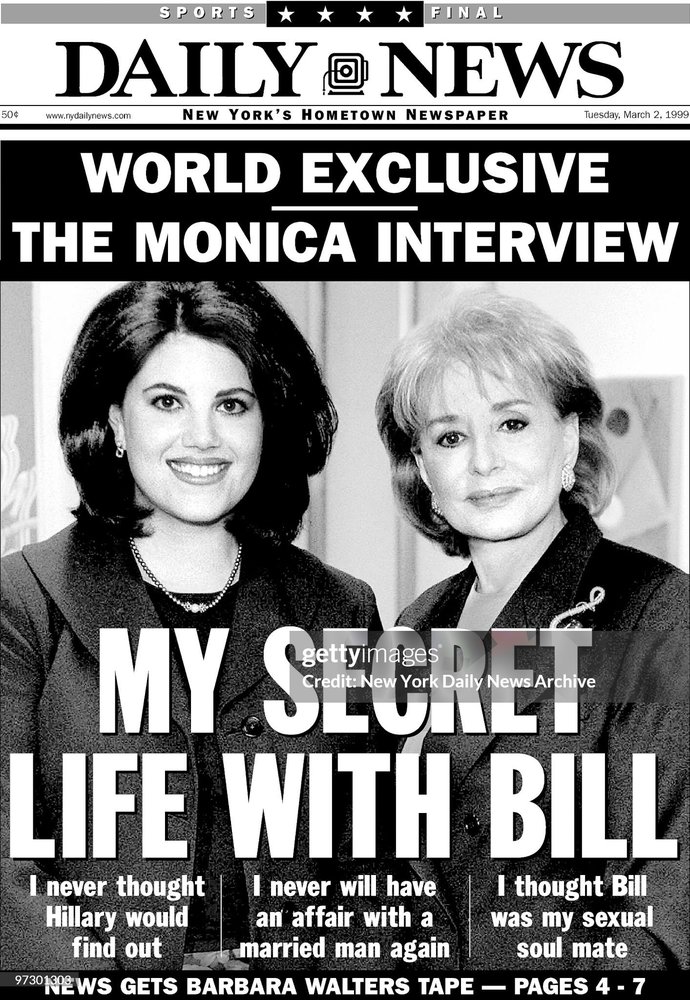 How come Bill Clinton could ravage Monica but they get on Trump for maybe doing it with a Ho?