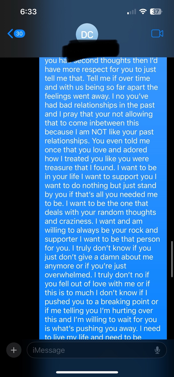 Me male 27 her female 34. is it over? or can her depression make her feel this way?