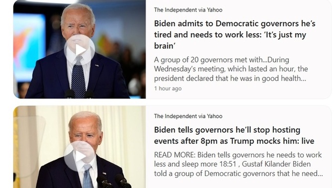 What are your thoughts on Joe Biden saying he'll run for a second term, under the condition that they'll give him more sleep and less work hours?