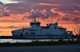 The Ferry across to the island.