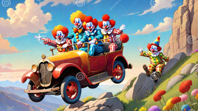 Now that the Democrats were exposed covering up Biden’s mental state for years is their party a clown car on fire going over a cliff into a Dumpster?
