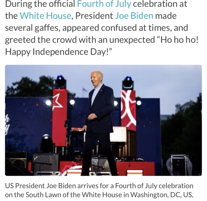 Does Joe Biden make a good Santa Clause?