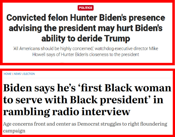 Joe Biden identifies as a black woman as his convicted felon son Hunter becomes his presidential advisor. Are the Democrats in complete lunatic chaos?
