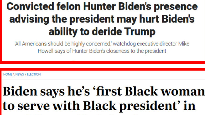 Joe Biden identifies as a black woman as his convicted felon son Hunter becomes his presidential advisor. Are the Democrats in complete lunatic chaos?