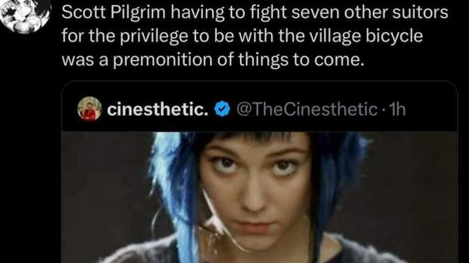 Scott Pilgrim vs. A movie about a weak simp or a commentary of modern dating?