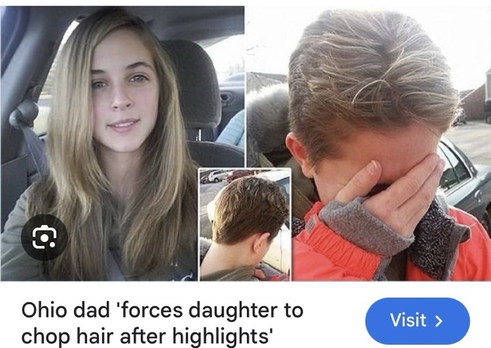 If your a grown ass woman as in in her 20s can your dad force you to get a haircut?