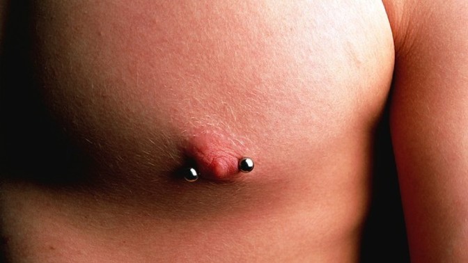 Nipple piercing on a man?