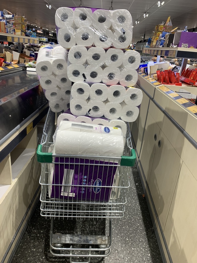 Why were people buying toilet paper above everything else at the start of the pandemic?