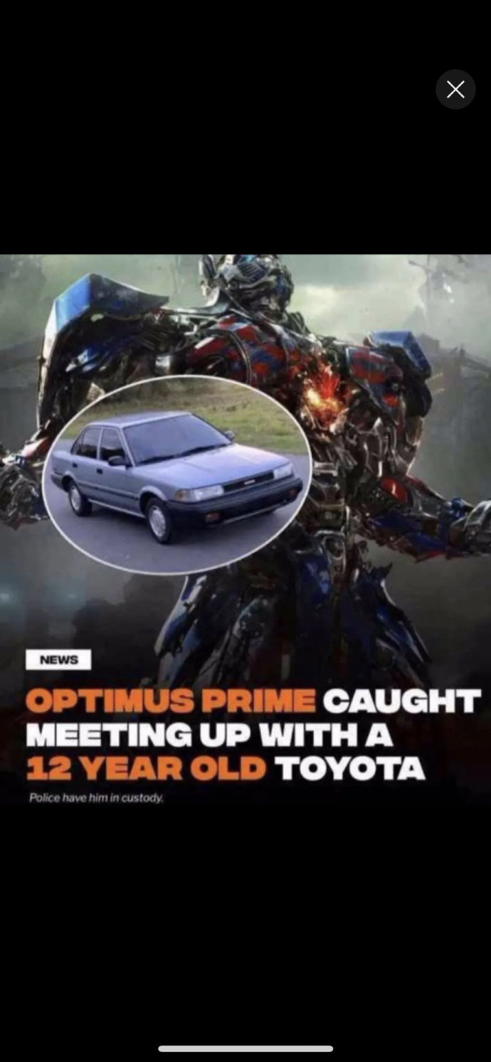 Would you shame Optimus Prime for this?