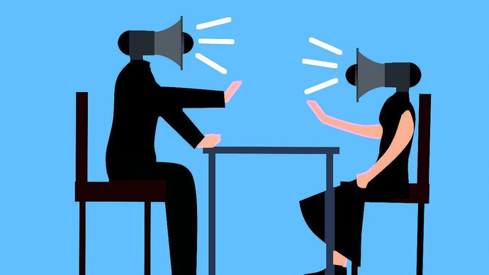 Why argue loudly and in public?