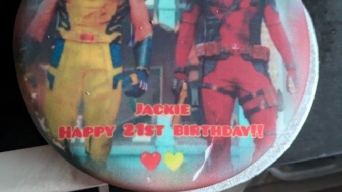 What do you think of my birthday cake?