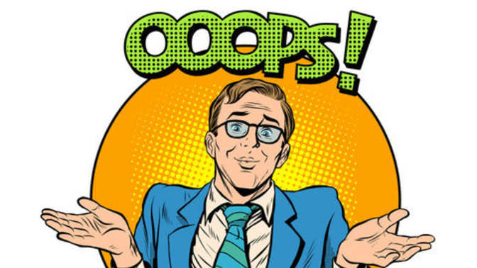 What do you think when you hear the word "oops"?