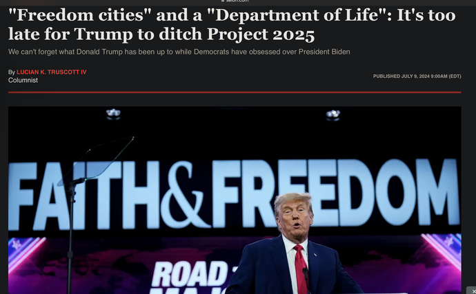 Why is everyone calling for Biden’s removal? RFK is a cannibal and Trumps team wants to be dictators…?