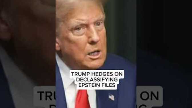 Why would Trump hesitate about releasing Epstein ffiles?
