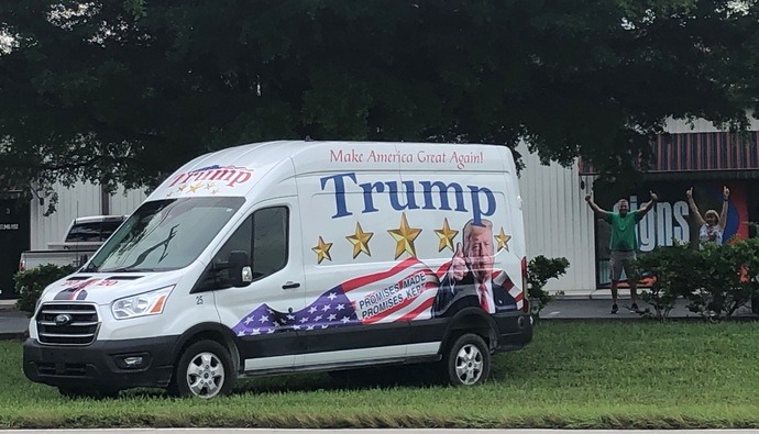 Trumplicans - why is it that you need to buy shirts, hats, key chains, flags to show your endless devotion to someone - while the other side?