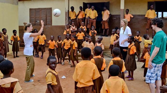 Would you go Ghana to volunteer and visit kids at school there?