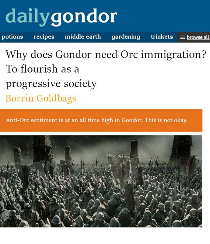 Should Lord of the Rings be banned due to how popular it is with Racists & its White Supremacy themes?