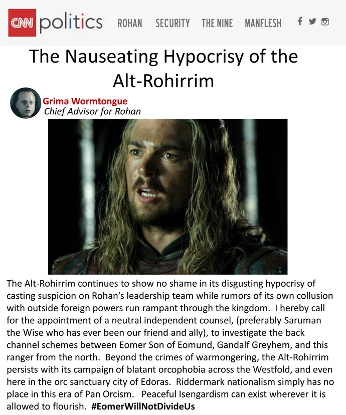 Should Lord of the Rings be banned due to how popular it is with Racists & its White Supremacy themes?