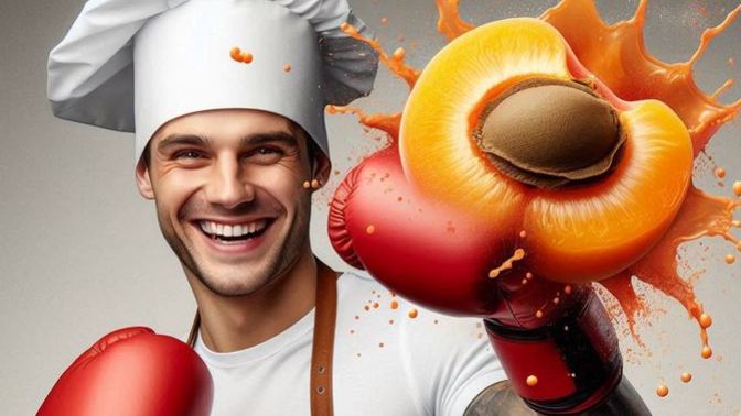 Have you ever uppercutted an apricot before?