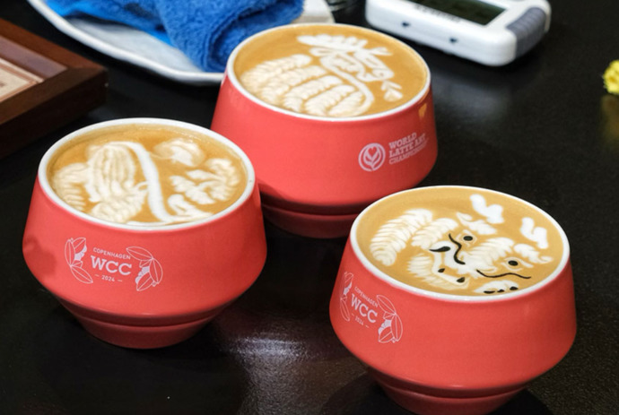 Top Three Finishers in World Latte Art Championship (2024)
