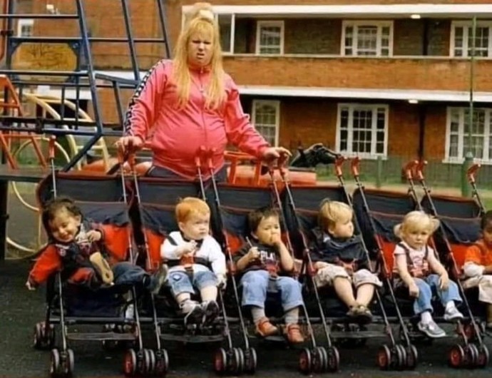 How many kids could you have before your partner realised none looked like him?