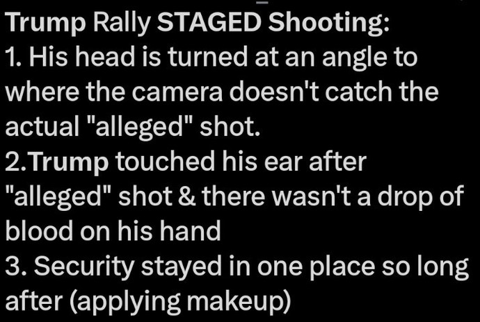 WWas donald trump getting shot staged?