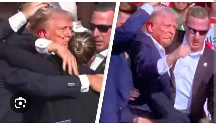 Did someone just try to assassinate Trump?