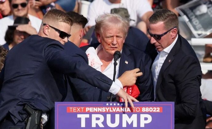 What do you think of the assassination attempt against Donald Trump today?