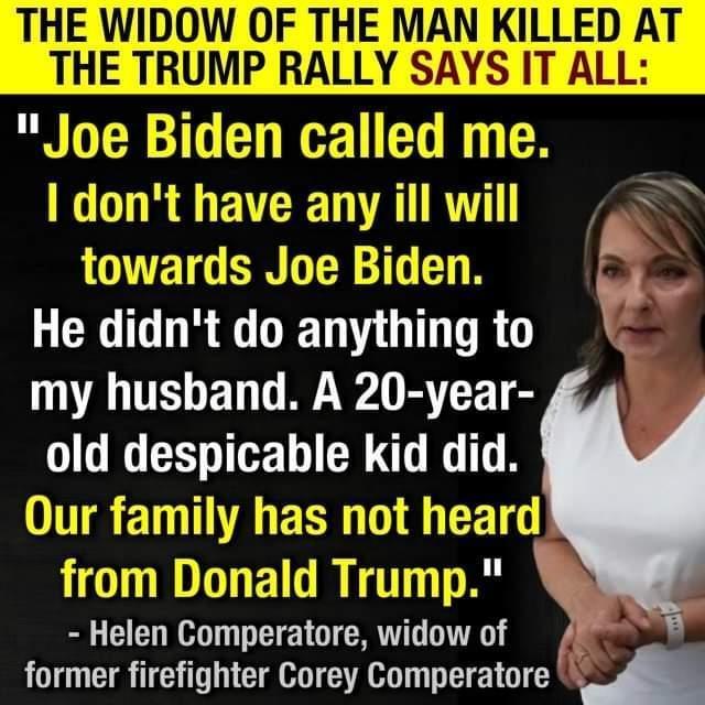 Do you appreciate Joe Biden calling out political violence?