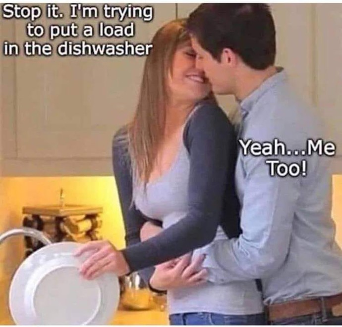 Who hangs their kitchen TOWEL on DISHWASHER handle?