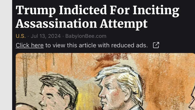 How long before the DOJ indicts Trump for almost being killed?