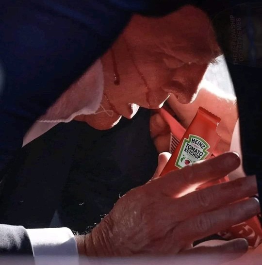 Do you really think Trump didn't know he probably was safe when he took that photo?