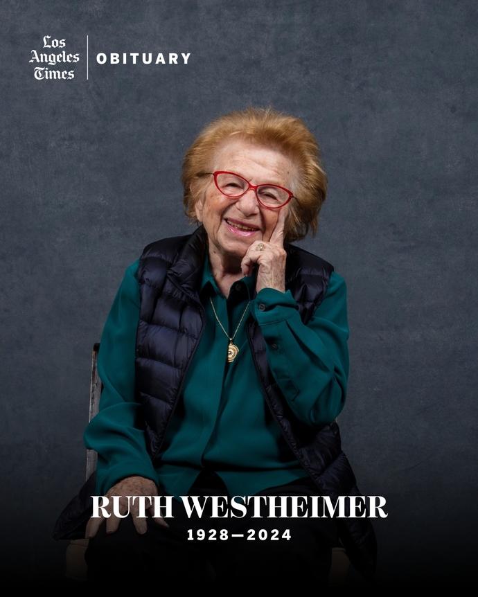 What are your thoughts of fitness legend Richard Simmons and Pioneer sex therapist Dr. Ruth Westheimer who both recently passed away?
