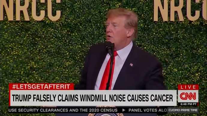 If Trump is hypothetically elected to a second term, would you support him declaring war against wind?