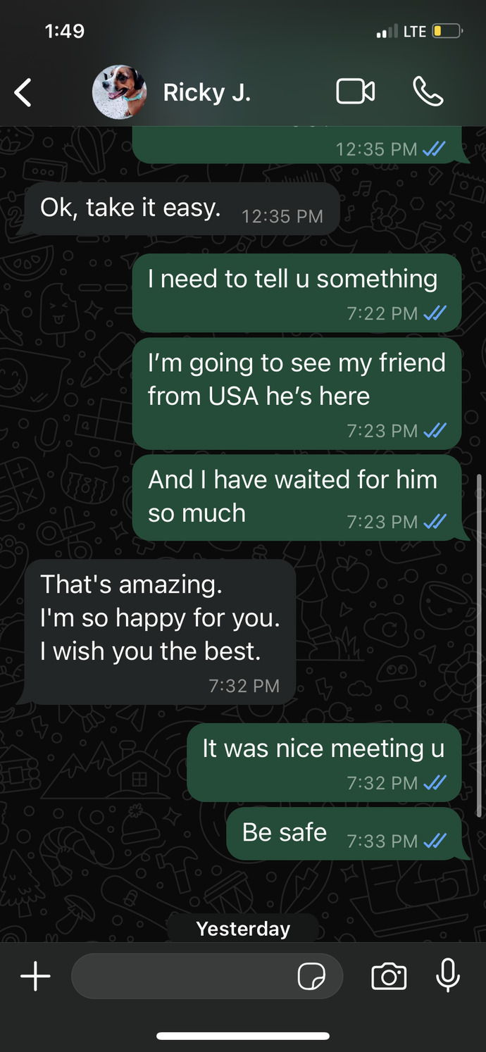 Is he mad at me?