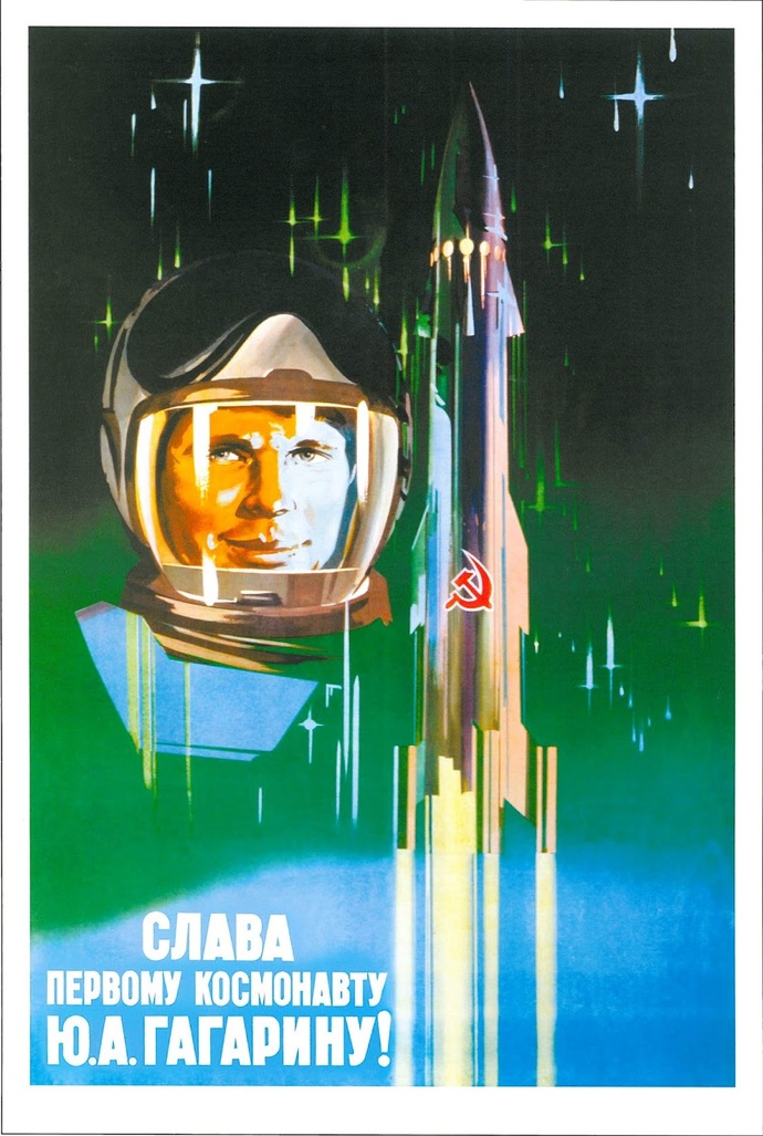 Gagarin! The first man in space. Thanks socialism! :)