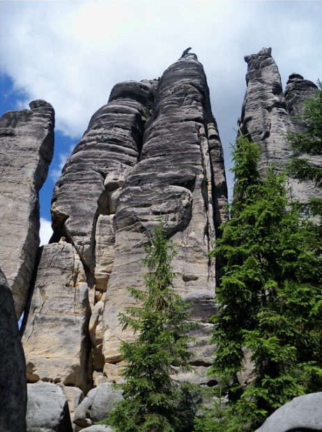 Hiking through a "rock city" in the Czech Republic