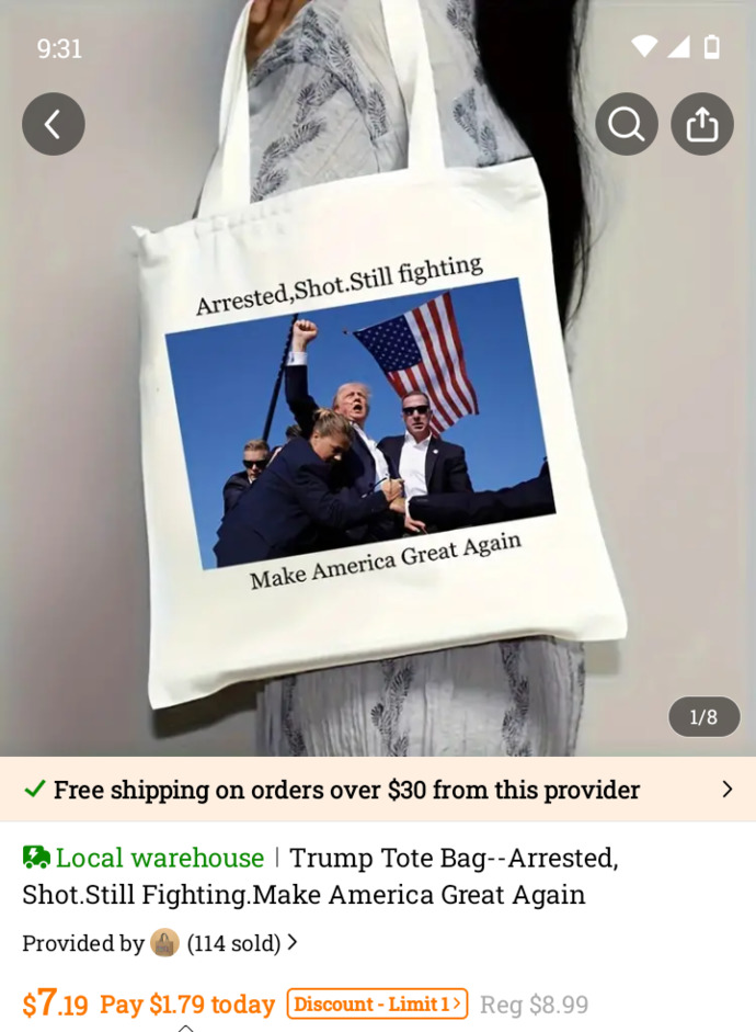 How will you show your support for Donald Trump for the 2024 election?